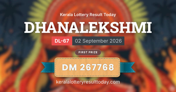 DHANALEKSHMI DL-67 Draw Announced: Rs 1 Crore First Prize