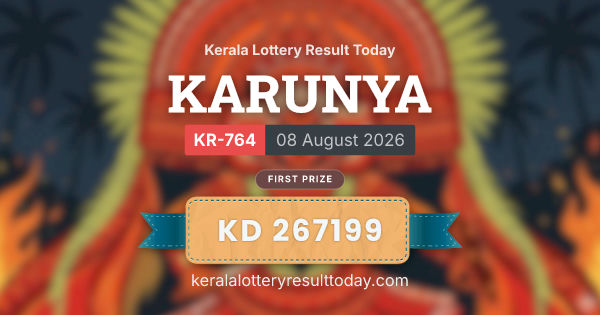 KARUNYA KR-764 Draw Announced: Rs 1 Crore First Prize