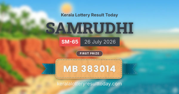 SAMRUDHI SM-65 Draw Announced: Rs 1 Crore First Prize