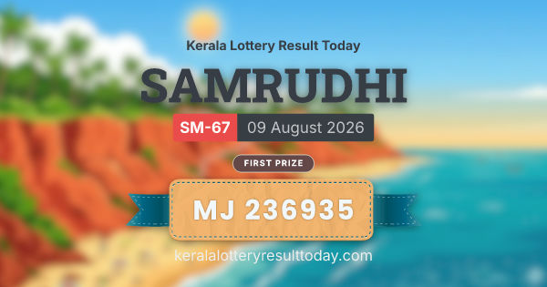 SAMRUDHI SM-67 Draw Announced: Rs 1 Crore First Prize
